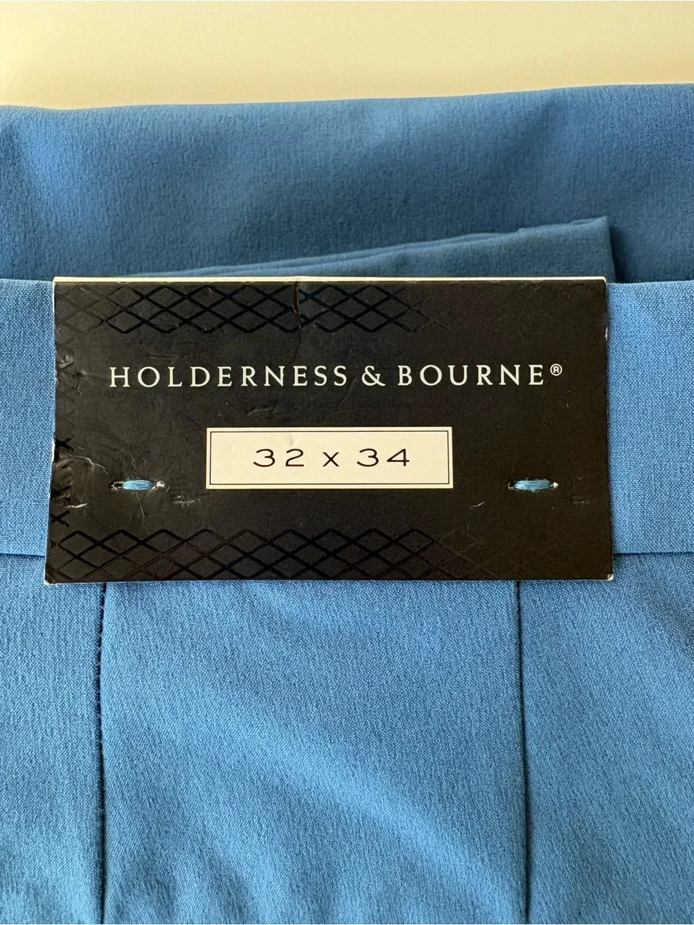 Holderness & Bourne Men's 32x34 The Garvey Tech Performance Pants Blue Stretchy